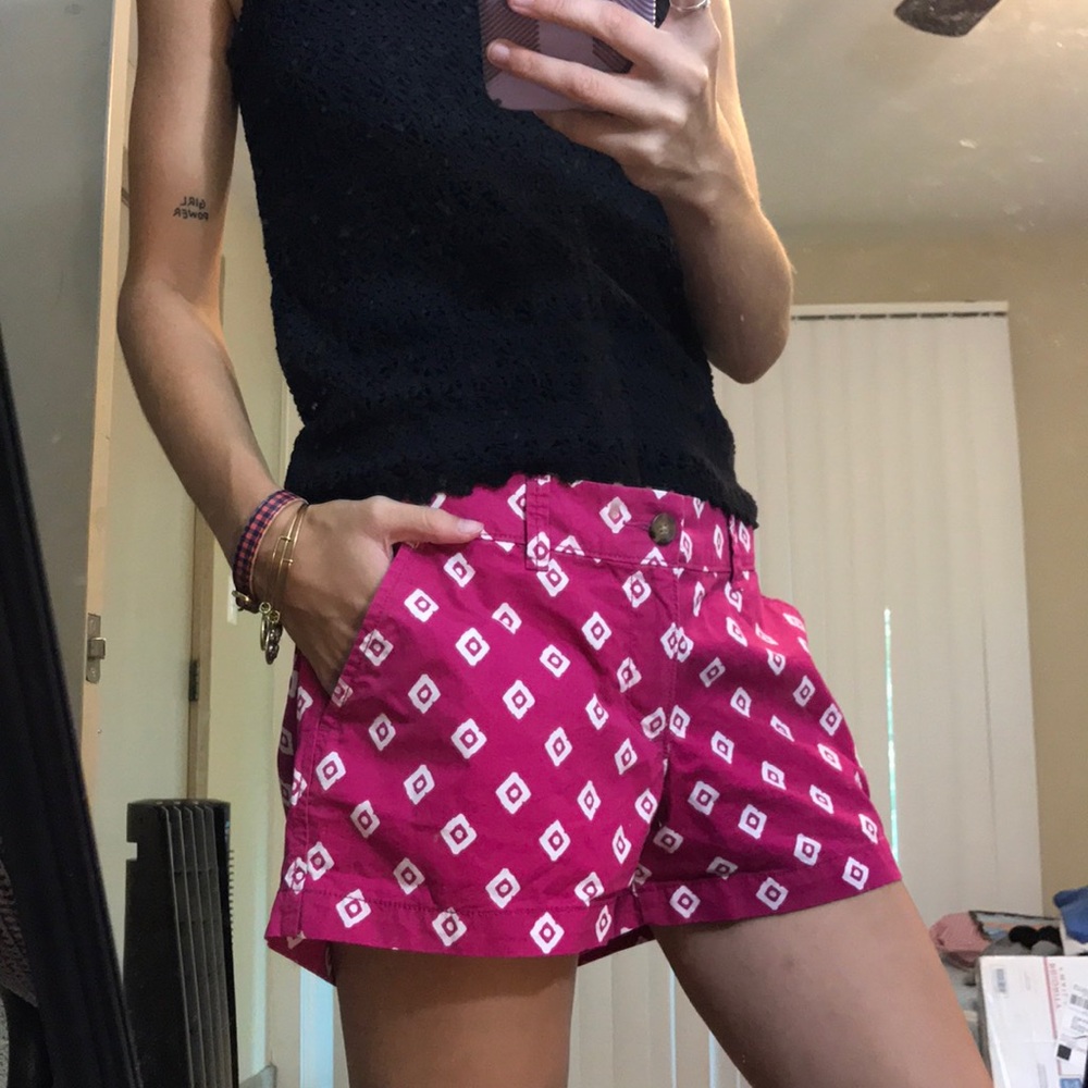 Old Navy | Fuchsia Patterned Shorts